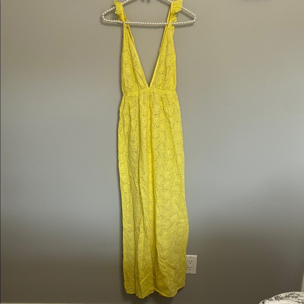 Yellow Sleeveless Maxi Dress